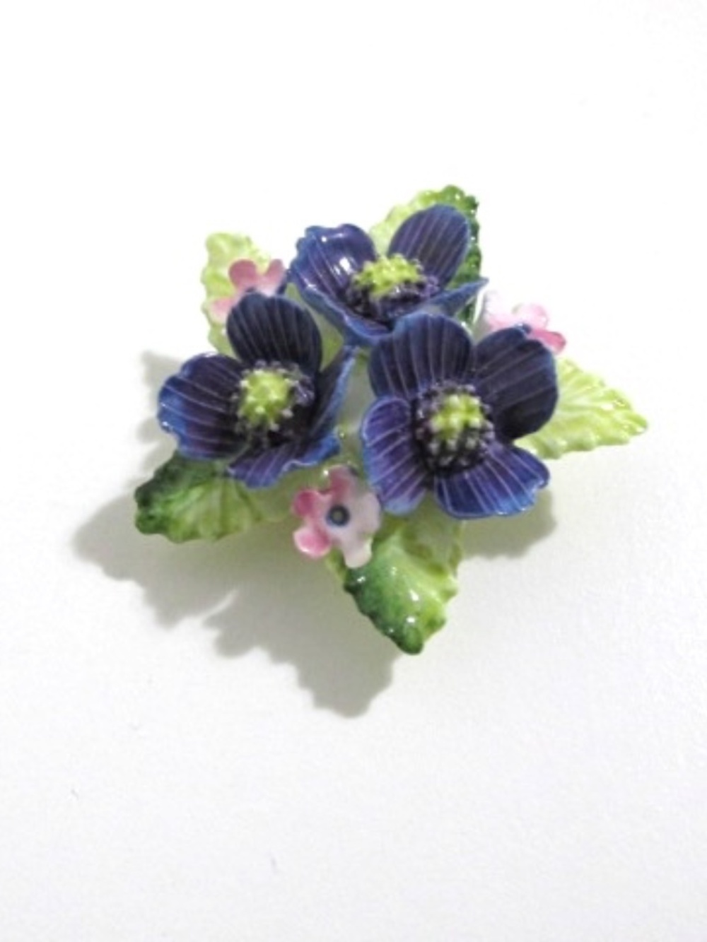 Bone China Flower Brooch